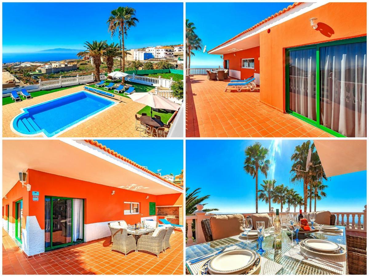 Villa Raquel With Private Pool And Sea View Los Menores ภายนอก รูปภาพ